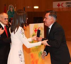 Doña Letizia durante la entraga de los galardones
