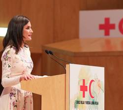 Su Majestad la Reina durante su intervención