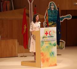 Doña Letizia durante su intervención