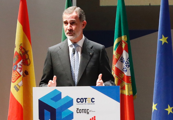 Su Majestad el Rey durante su intervención