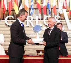 Su Majestad le Rey entrega el "Premio Europeo Carlos V" a Thorbjørn Jagland, secretario general del Consejo de Europa