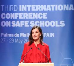 Su Majestad la Reina durante su intervención