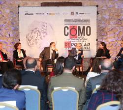 Doña Letizia durante la "mesa redonda" sobre las conclusiones del Seminario