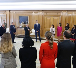 Don Felipe durante el desarrollo de la audiencia