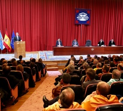 El Rey durante su intervención
