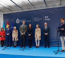 Lectura del acta de concesión del Premio al Pueblo Ejemplar de Asturias 2019