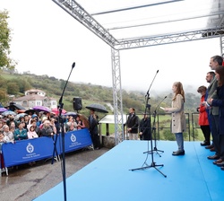 Vista general del acto durante las palabras de la Princesa de Asturias