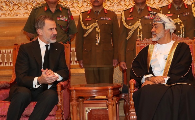 Su Majestad el Rey presenta al Sultán de Omán, Haitham Bin Tarek, sus condolencias con motivo del fallecimiento de Su Majestad Qaboos Bin Said