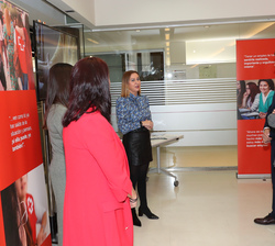 Exposición de los proyectos expuestos en la reunión a Su Majestad la Reina