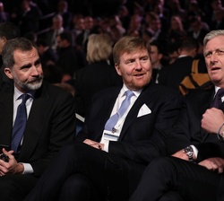 Don Felipe durante el “International Leaders' Forum”