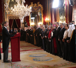 Su Majestad el Rey durante su intervención