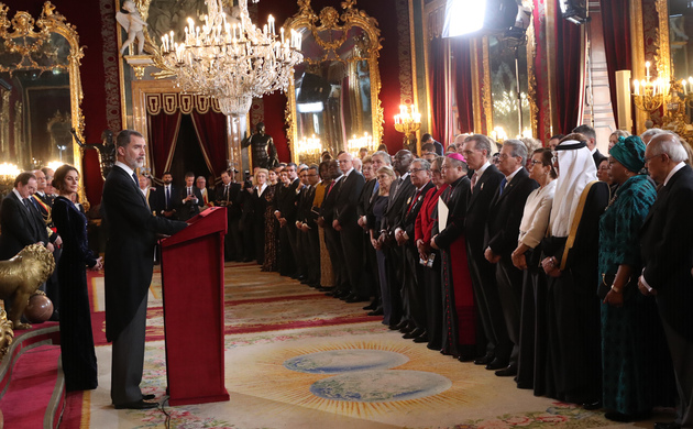 Su Majestad el Rey durante su intervención