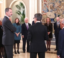 Don Felipe durante el desarrollo de la Audiencia