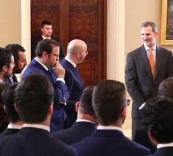 Don Felipe durante el desarrollo de la Audiencia
