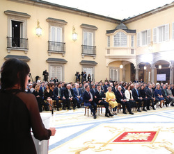 Vista general del Patio de los Borbones durante el acto de entrega de Premios Nacionales de Investigación 2019
