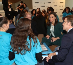 Doña Letizia durante el desarrollo del taller de innovación