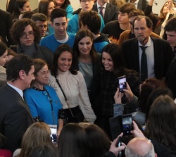 Doña Letizia con asistentes e invitados