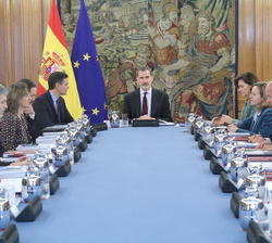 Don Felipe preside la reunión del Consejo de Seguridad Nacional