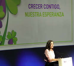 Su Majestad la Reina durante su intervención en el acto oficial del “Día Mundial de las Enfermedades Raras”