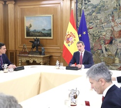 El Rey en la reunión del Comité Técnico de Gestión del Coronavirus