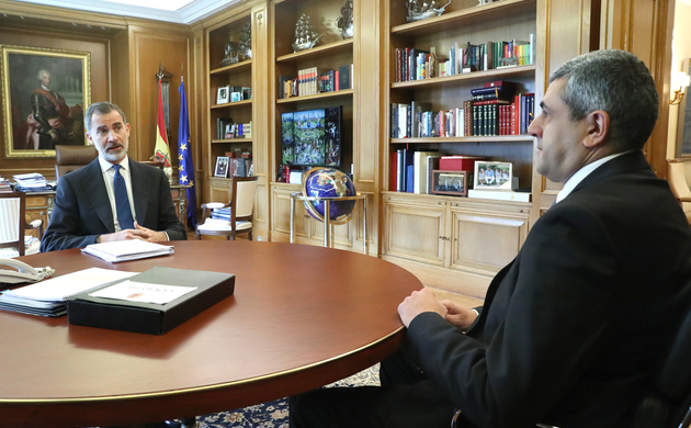 Su Majestad el Rey recibe en audiencia al secretario general de la Organización Mundial del Turismo (OMT), Zurab Pololikashvili 