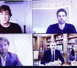 Pau Gasol, Rafael Nadal y Fernando Alonso, han podido explicar a Sus Majestades los Reyes su visión de la crisis sanitaria y sus propuestas e iniciati
