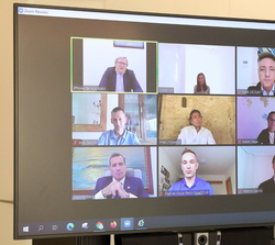 Su Majestad la Reina en videoconferencia con la Federación Nacional de Instalaciones Deportivas y Gimnasios