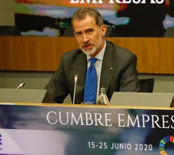 Don Felipe durante sus palabras