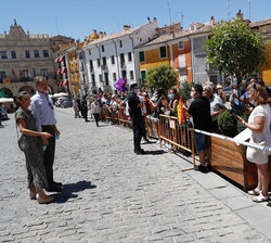 Sus Majestades los Reyes a su llegada a Cuenca 