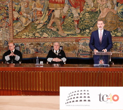 Su Majestad el Rey durante su intervención