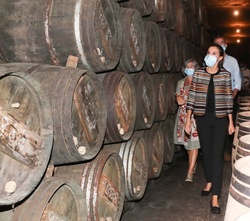 Recorrido de los Reyes por la bodega