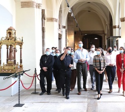 Los Reyes durante la visita a la Catedral de Santo Domingo de la Calzada