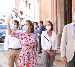 Los Reyes tras su llegada a Soria