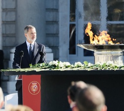 El Rey durante su intervención