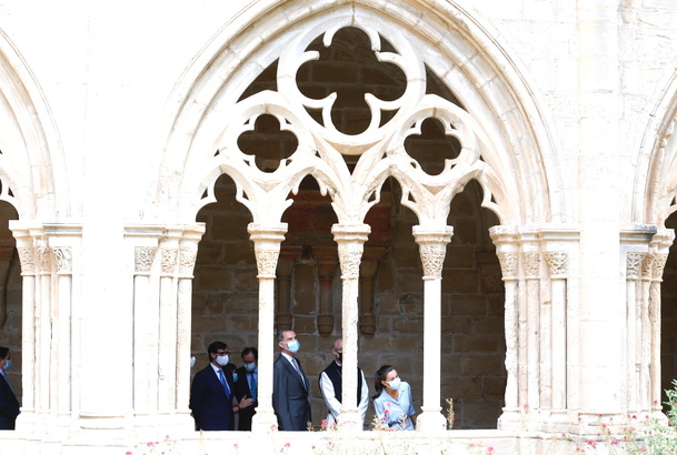 Sus Majestades los Reyes en el Monasterio de Santa Maria de Poblet, Tarragona