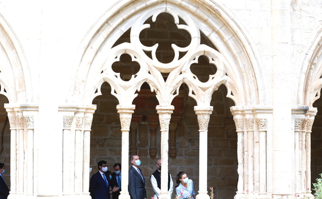 Sus Majestades los Reyes en el Monasterio de Santa Maria de Poblet, Tarragona