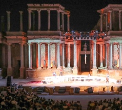 Vista general del escenario del Teatro Romano