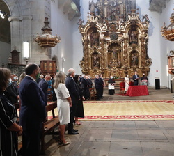 Don Felipe en el momento de la Ofrenda Nacional al Apóstol Santiago