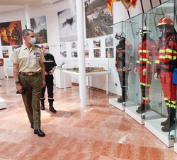 Don Felipe durante el recorrido