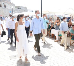 Don Felipe y Doña Letizia en Ciutadella, Menorca