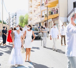 Don Felipe y Doña Letizia en Puig des Molins a su llegada a Ibiza