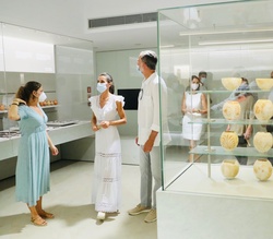 Don Felipe y Doña Letizia en el Museo