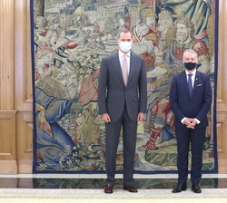 Su Majestad el Rey junto al Lehendakari del Gobierno Vasco, Iñigo Urkullu Renteria