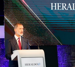 Detalle de la alocución de Su Majestad el Rey en el acto conmemorativo del 125 Aniversario de Heraldo de Aragón