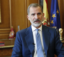 Su Majestad el Rey durante su intervención