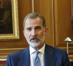 Su Majestad el Rey durante su intervención