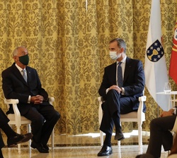 Encuentro de Su Majestad el Rey con Su Excelencia el Presidente de la República Portuguesa, Señor Marcelo Rebelo de Sousa