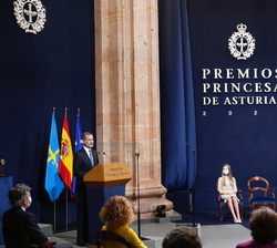 Palabras de Su Majestad el Rey con motivo de la Ceremonia de entrega de los Premios Princesa de Asturias 2020