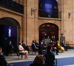 Su Majestad el Rey en los Premios Princesa de Asturias 2020