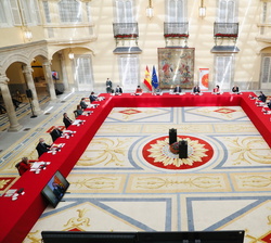 Vista general de la reunión anual del Patronato del Real Instituto Elcano de Estudios Internacionales y Estratégicos